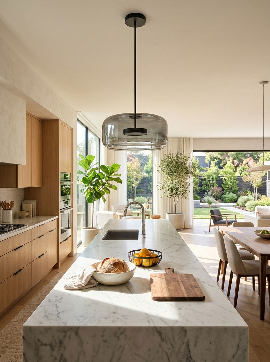 Positano Glass Dome Pendant Light