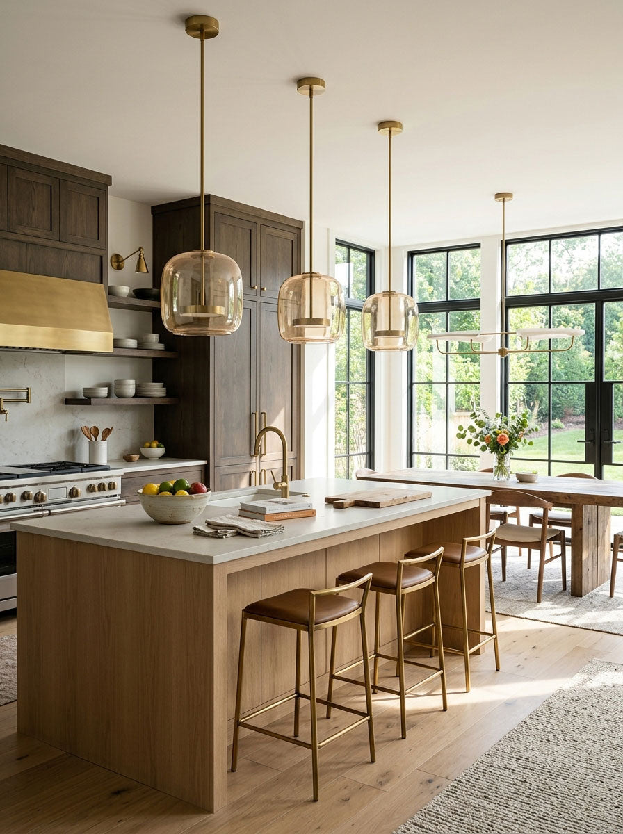 Positano Glass Dome Pendant Light