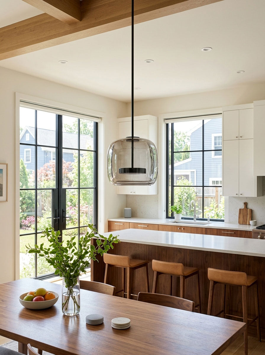 Positano Glass Dome Pendant Light