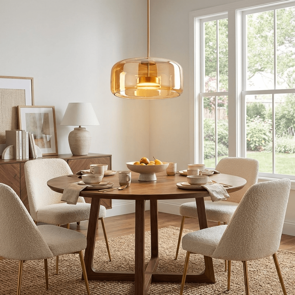 Positano Glass Dome Pendant Light