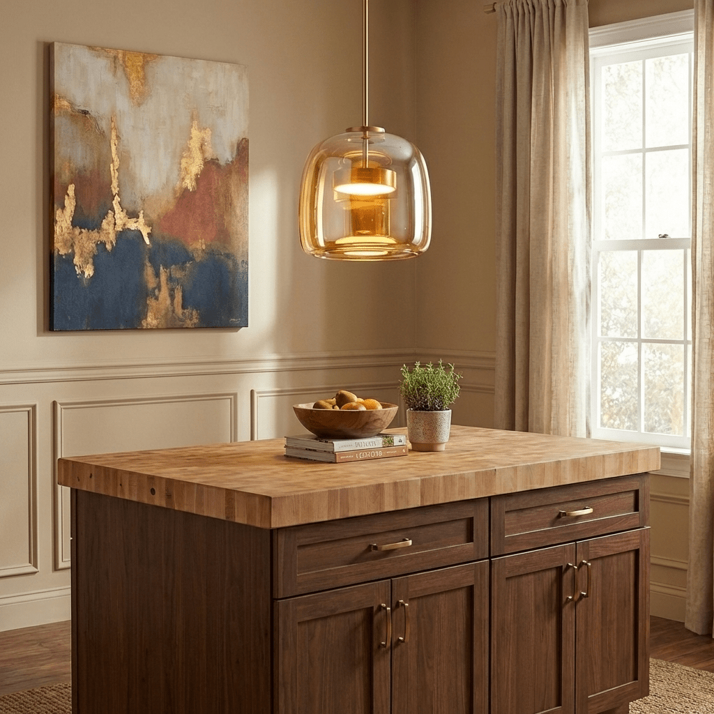 Positano Glass Dome Pendant Light