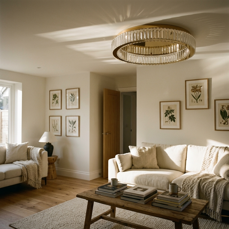 Eclipse Crystal Ceiling Chandelier