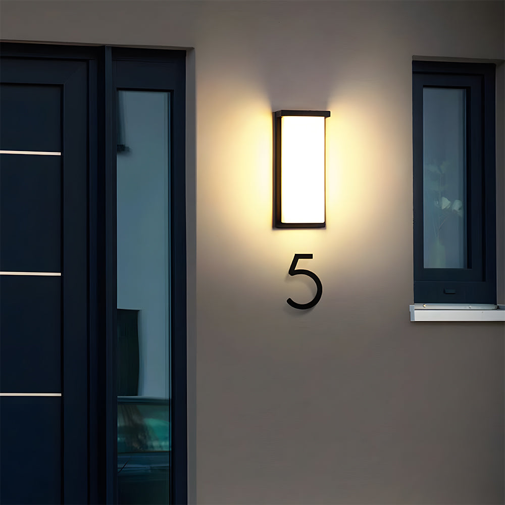 Liro | Modern Black Aluminium Outdoor Wall Light with IP65 Rating in Two Sizes for Garden and Patio