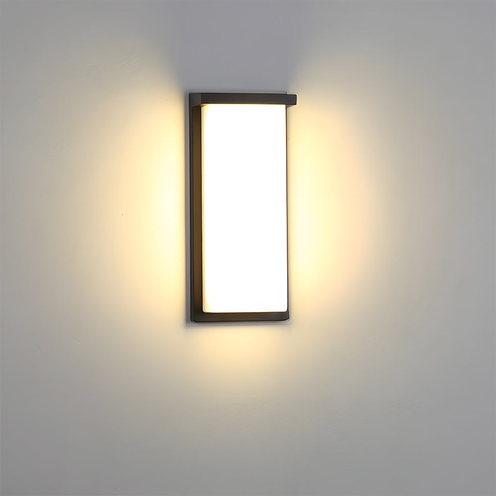 Liro | Modern Black Aluminium Outdoor Wall Light with IP65 Rating in Two Sizes for Garden and Patio
