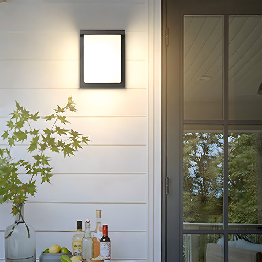 Liro | Modern Black Aluminium Outdoor Wall Light with IP65 Rating in Two Sizes for Garden and Patio