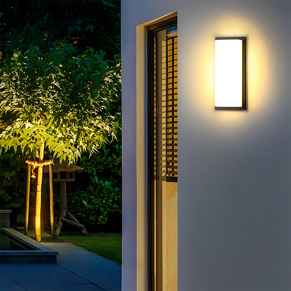 Liro | Modern Black Aluminium Outdoor Wall Light with IP65 Rating in Two Sizes for Garden and Patio