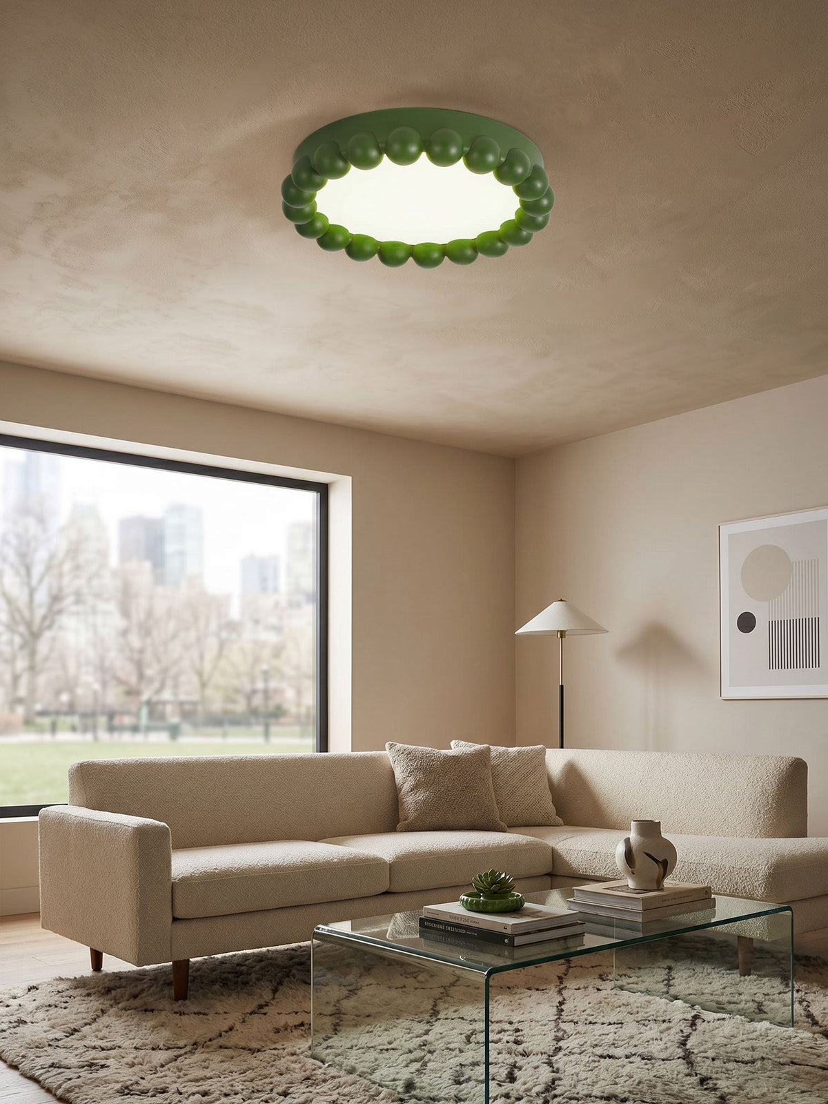 Brera Resin Flush Mount Ceiling Light