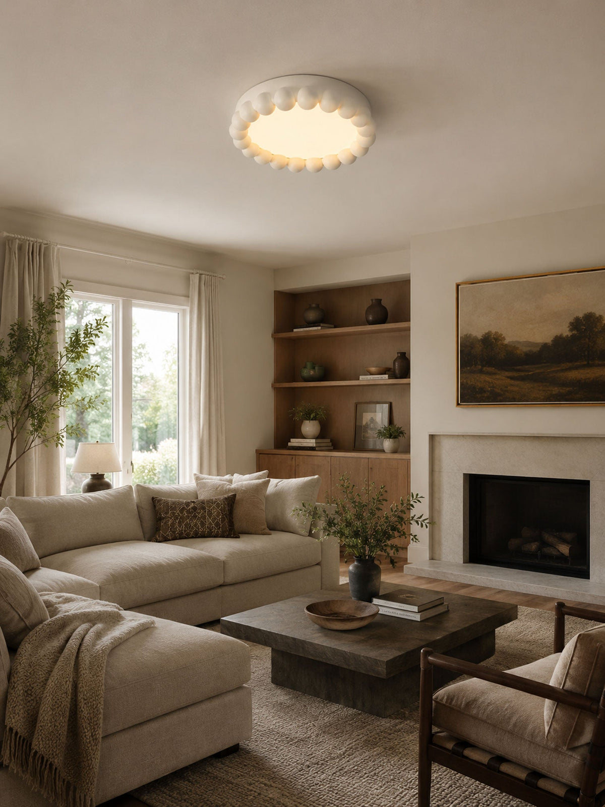 Brera Resin Flush Mount Ceiling Light