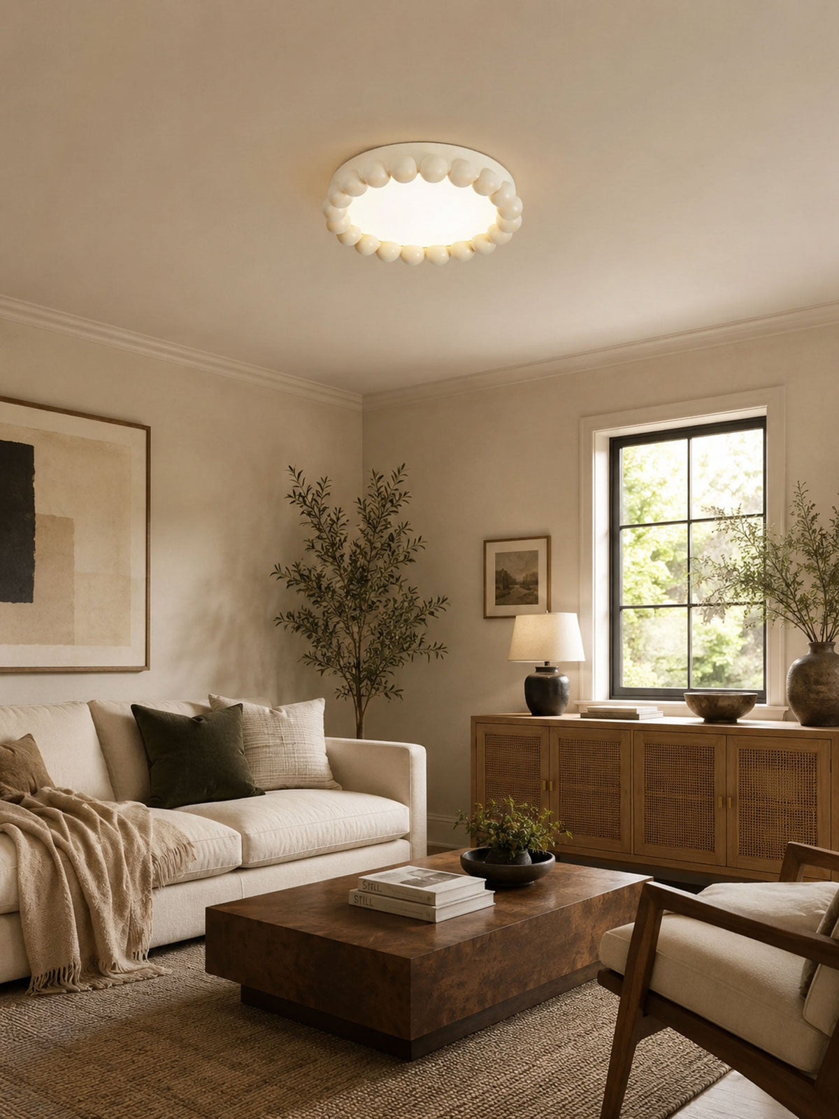 Brera Resin Flush Mount Ceiling Light