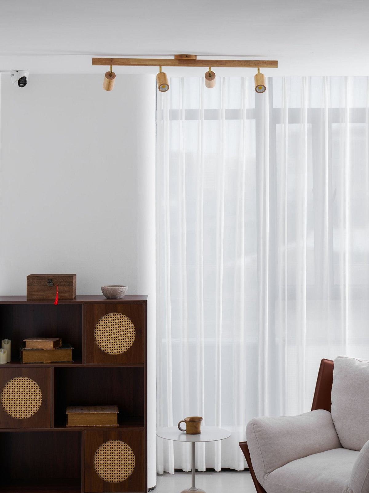 Telluride Natural Wood Spotlight Ceiling Light