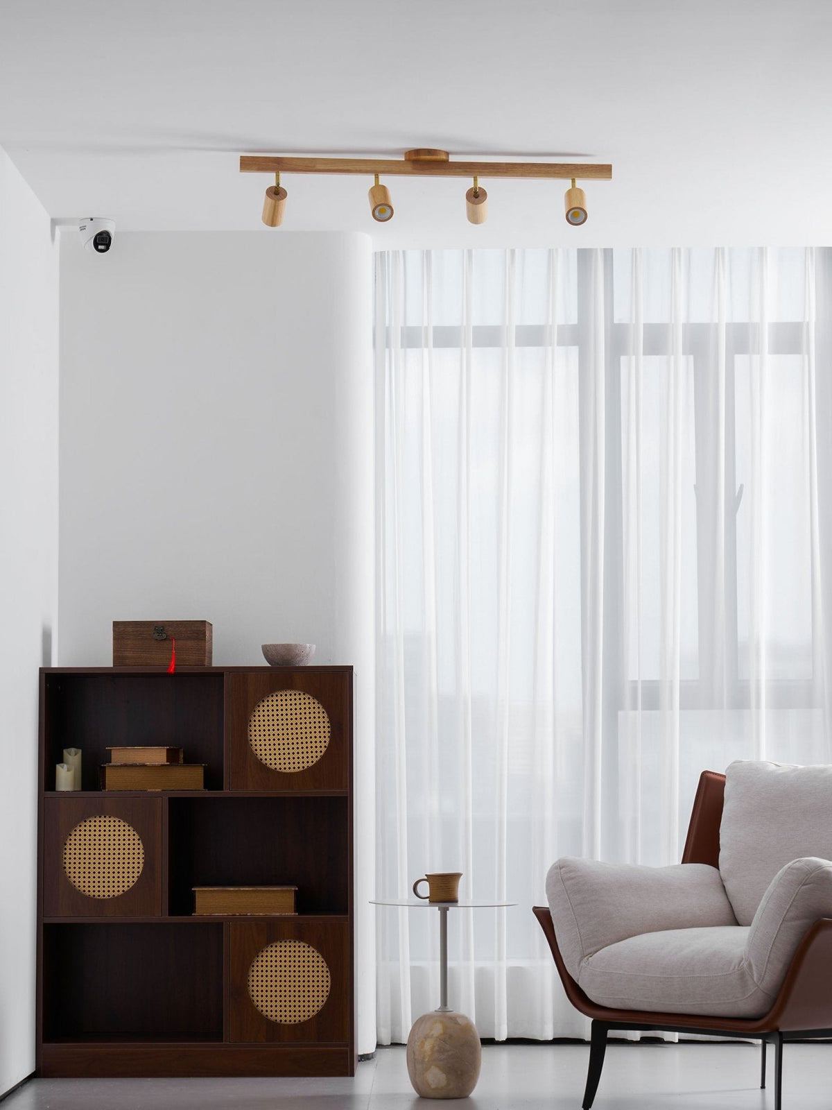 Telluride Natural Wood Spotlight Ceiling Light