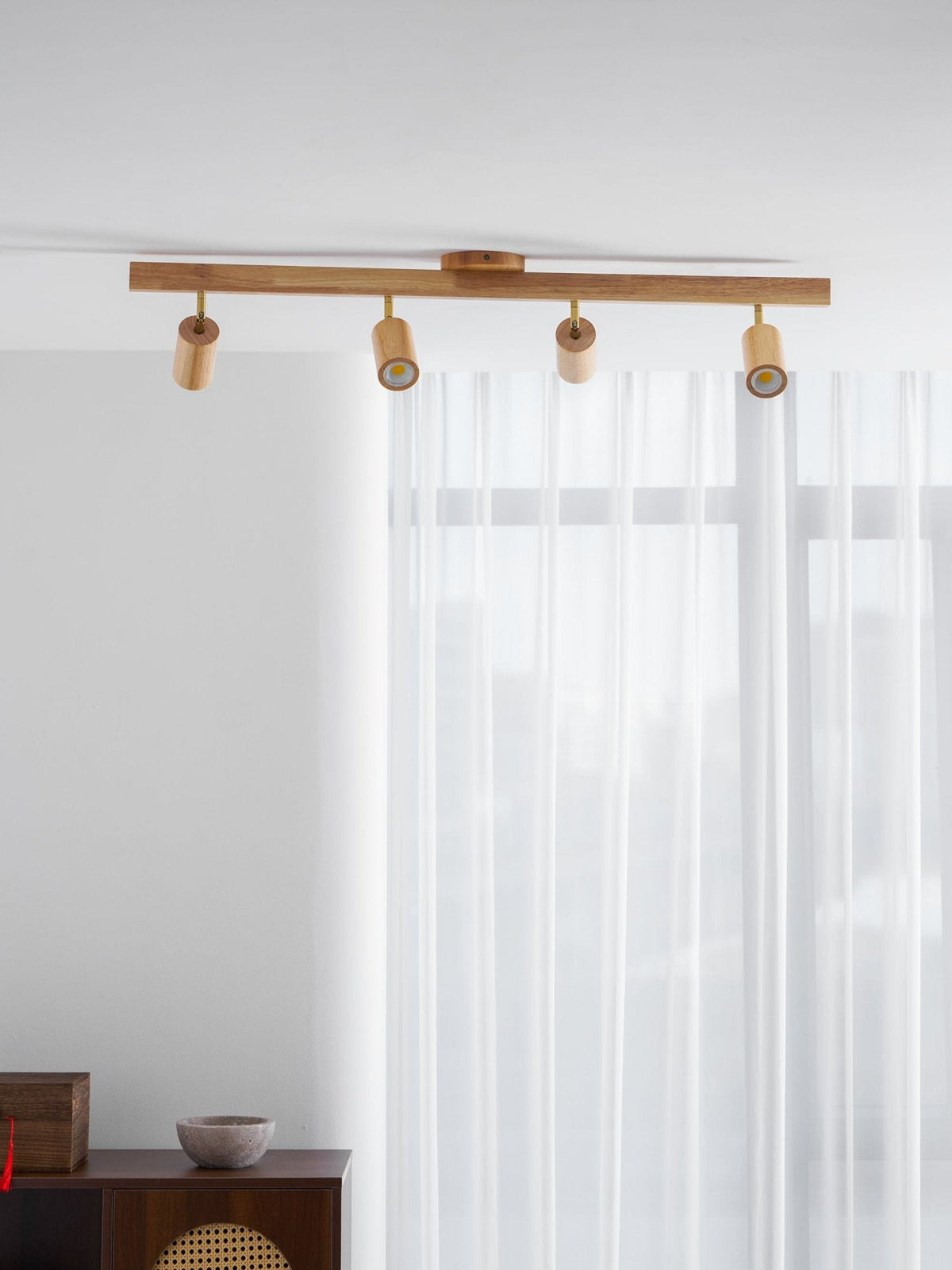 Telluride Natural Wood Spotlight Ceiling Light