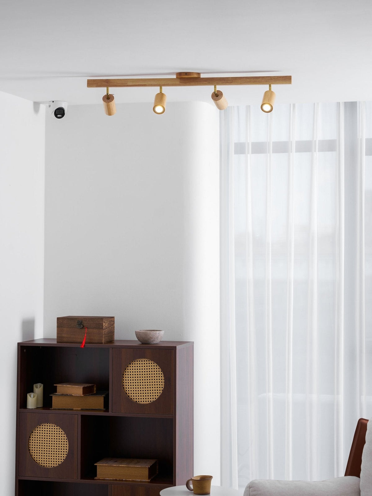 Telluride Natural Wood Spotlight Ceiling Light