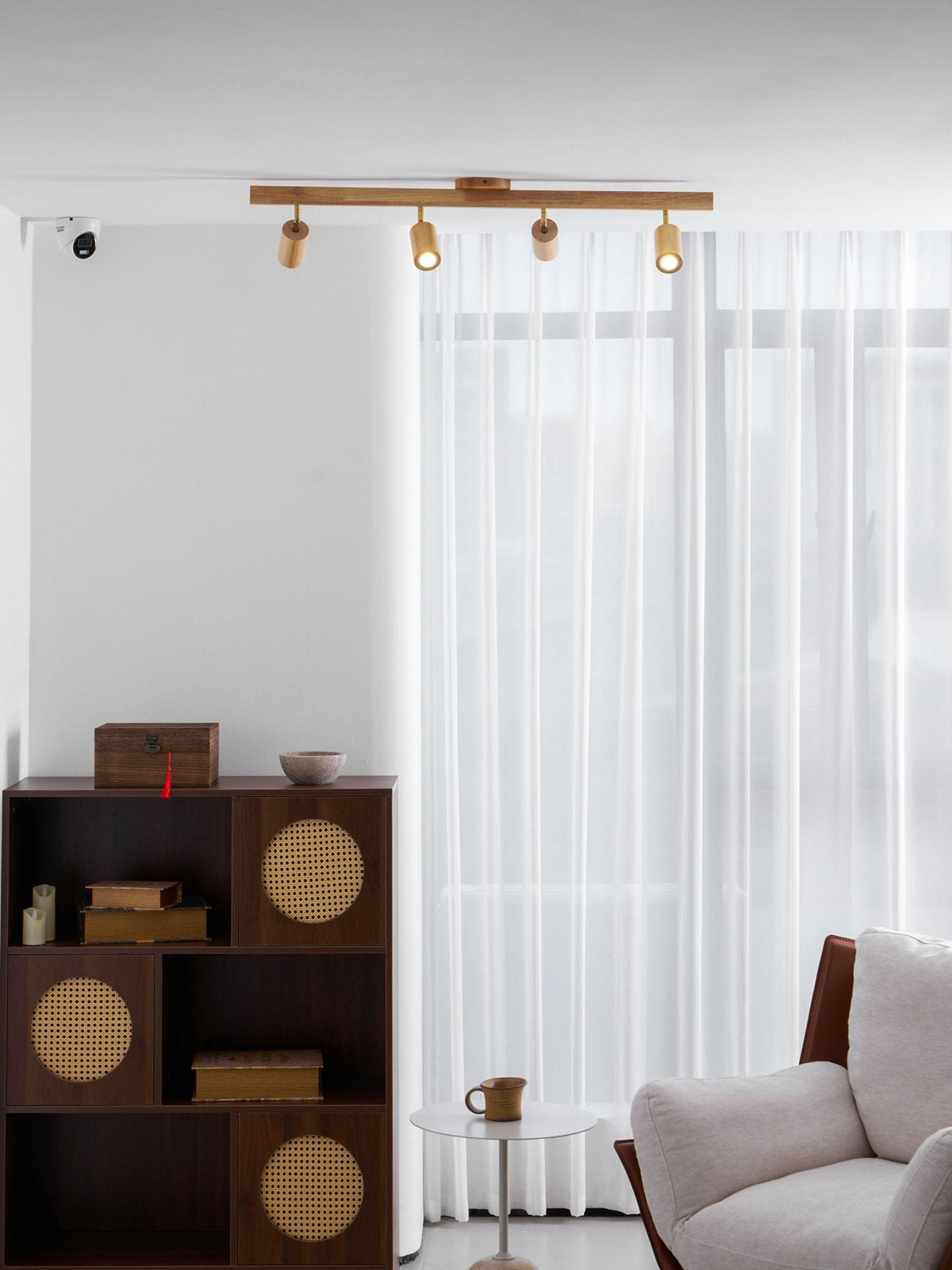 Telluride Natural Wood Spotlight Ceiling Light