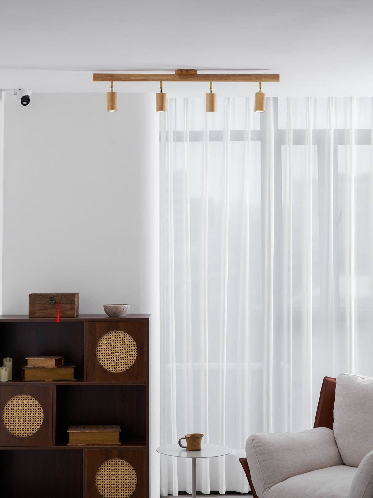 Telluride Natural Wood Spotlight Ceiling Light