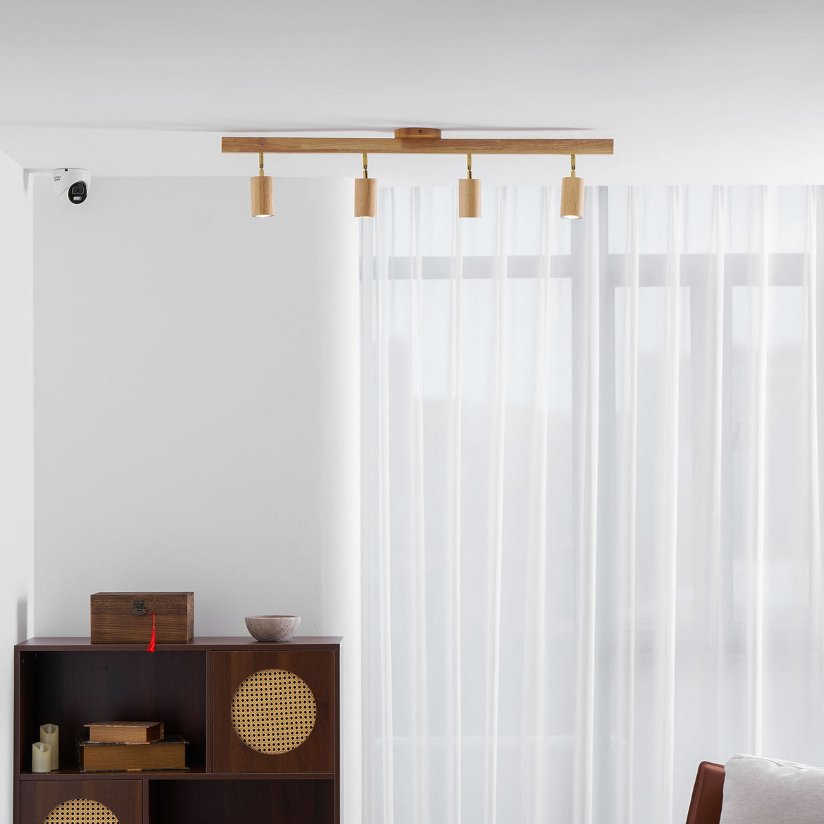 Telluride Natural Wood Spotlight Ceiling Light