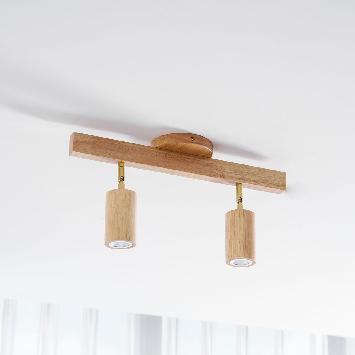 Telluride Natural Wood Spotlight Ceiling Light