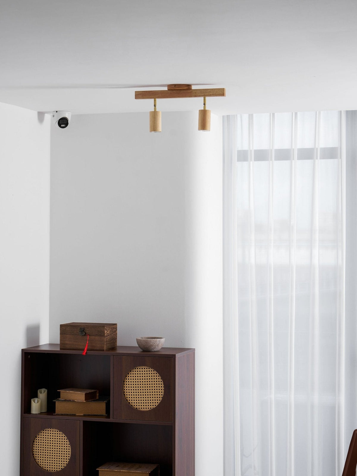 Telluride Natural Wood Spotlight Ceiling Light