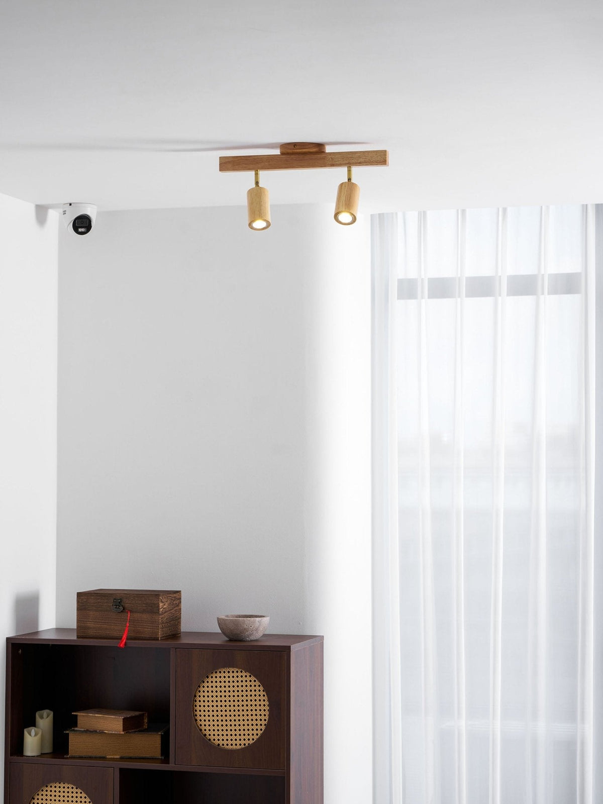 Telluride Natural Wood Spotlight Ceiling Light