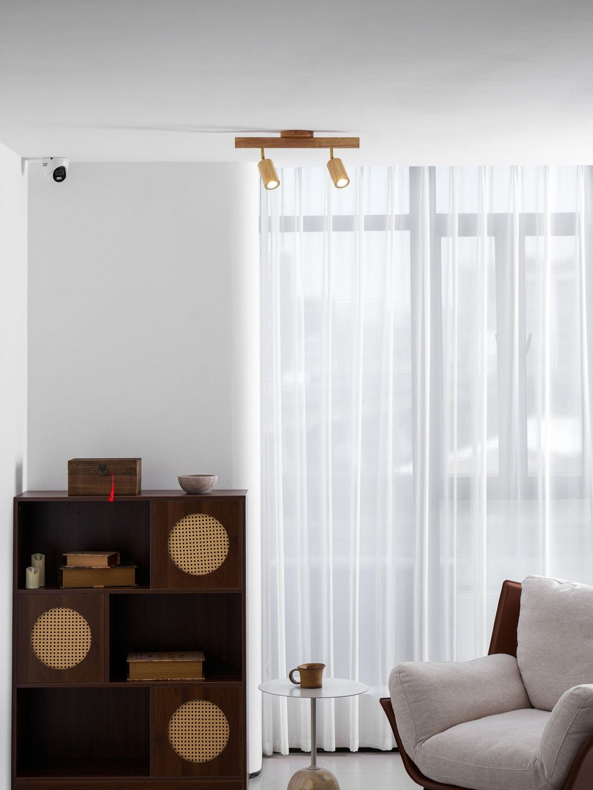 Telluride Natural Wood Spotlight Ceiling Light