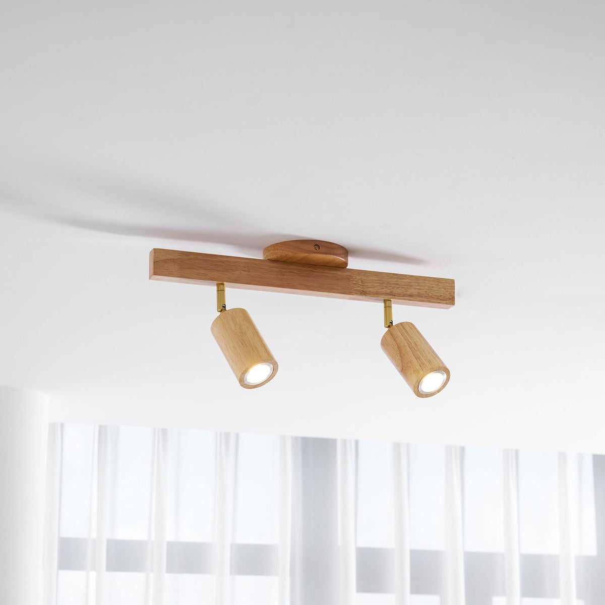 Telluride Natural Wood Spotlight Ceiling Light
