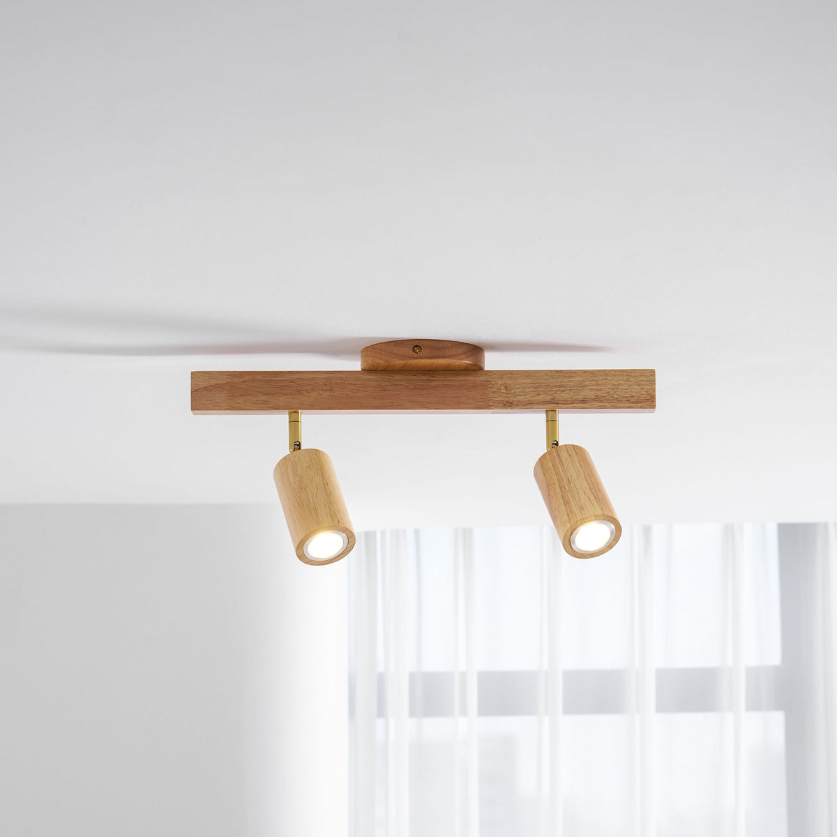 Telluride Natural Wood Spotlight Ceiling Light