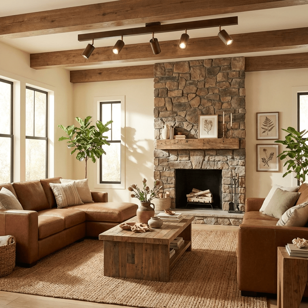 Telluride Natural Wood Spotlight Ceiling Light