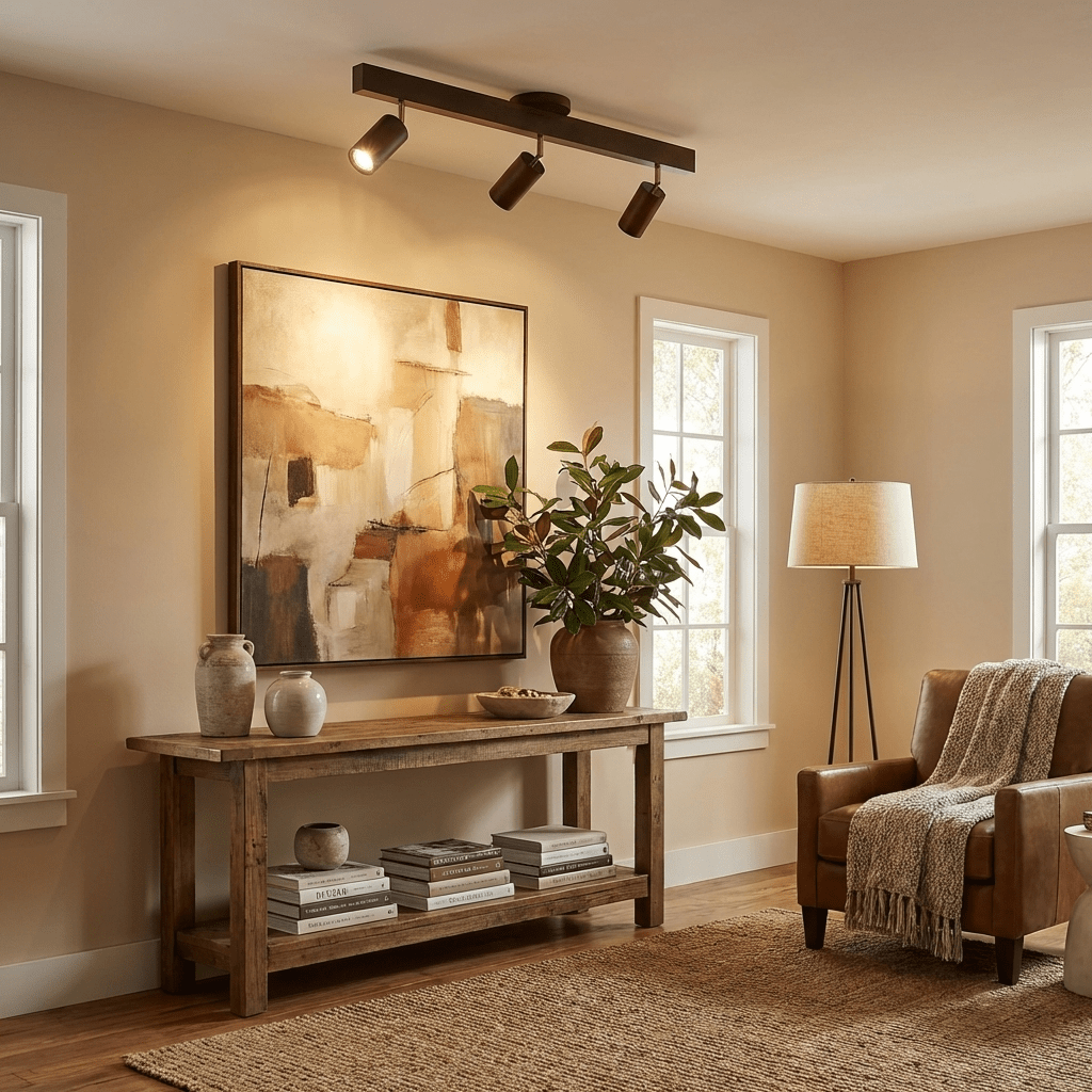 Telluride Natural Wood Spotlight Ceiling Light