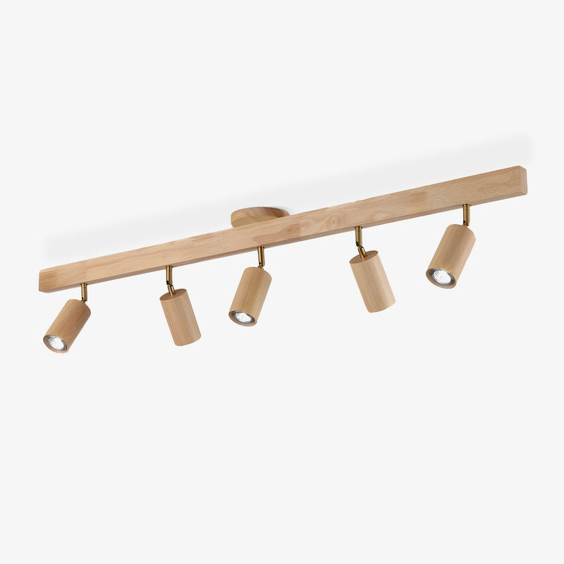 Telluride Natural Wood Spotlight Ceiling Light