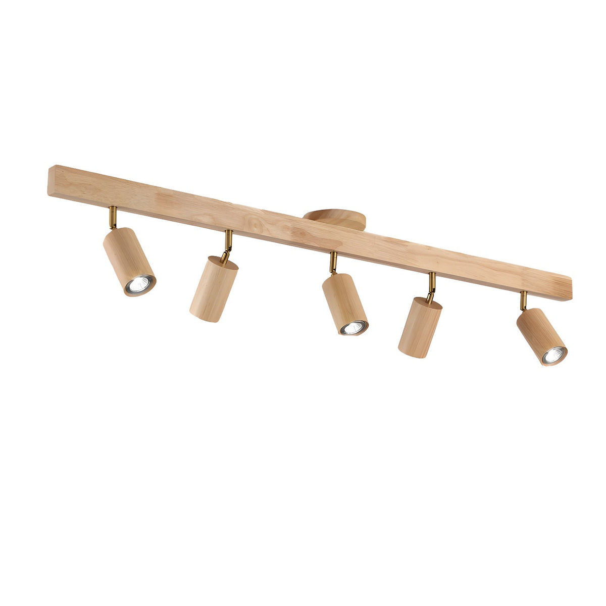 Telluride Natural Wood Spotlight Ceiling Light