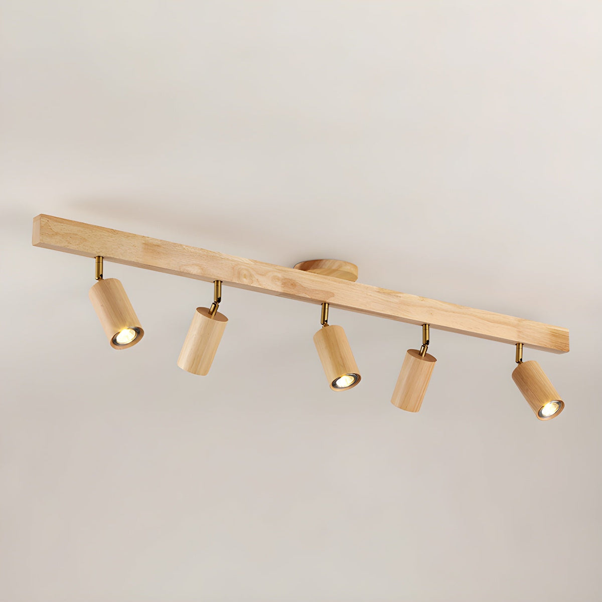 Telluride Natural Wood Spotlight Ceiling Light