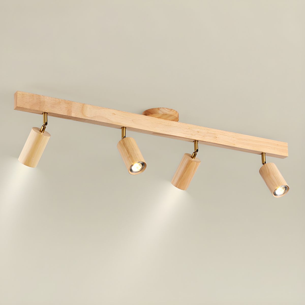 Telluride Natural Wood Spotlight Ceiling Light