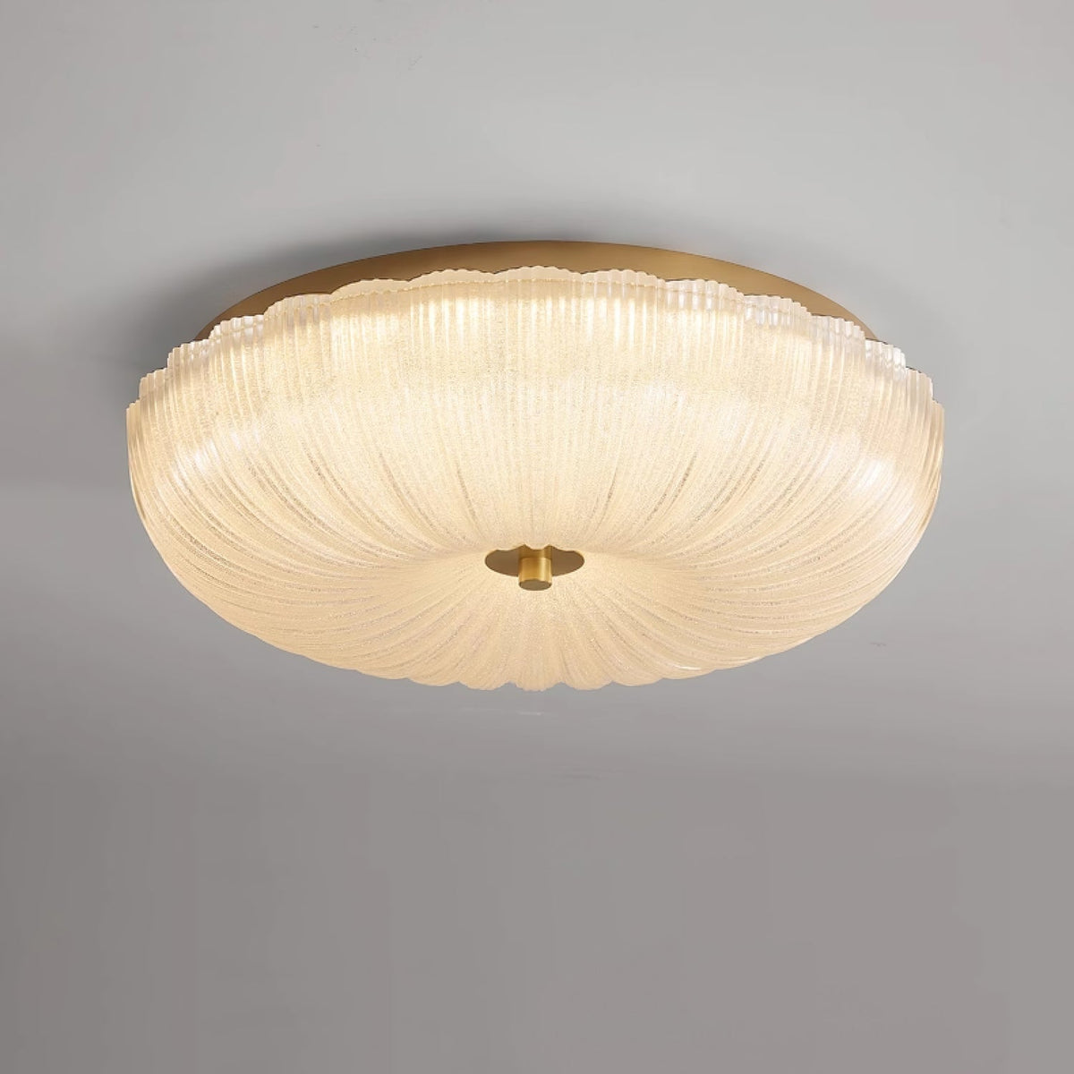 Tahoe Ripple Glass Flush Mount Ceiling Light