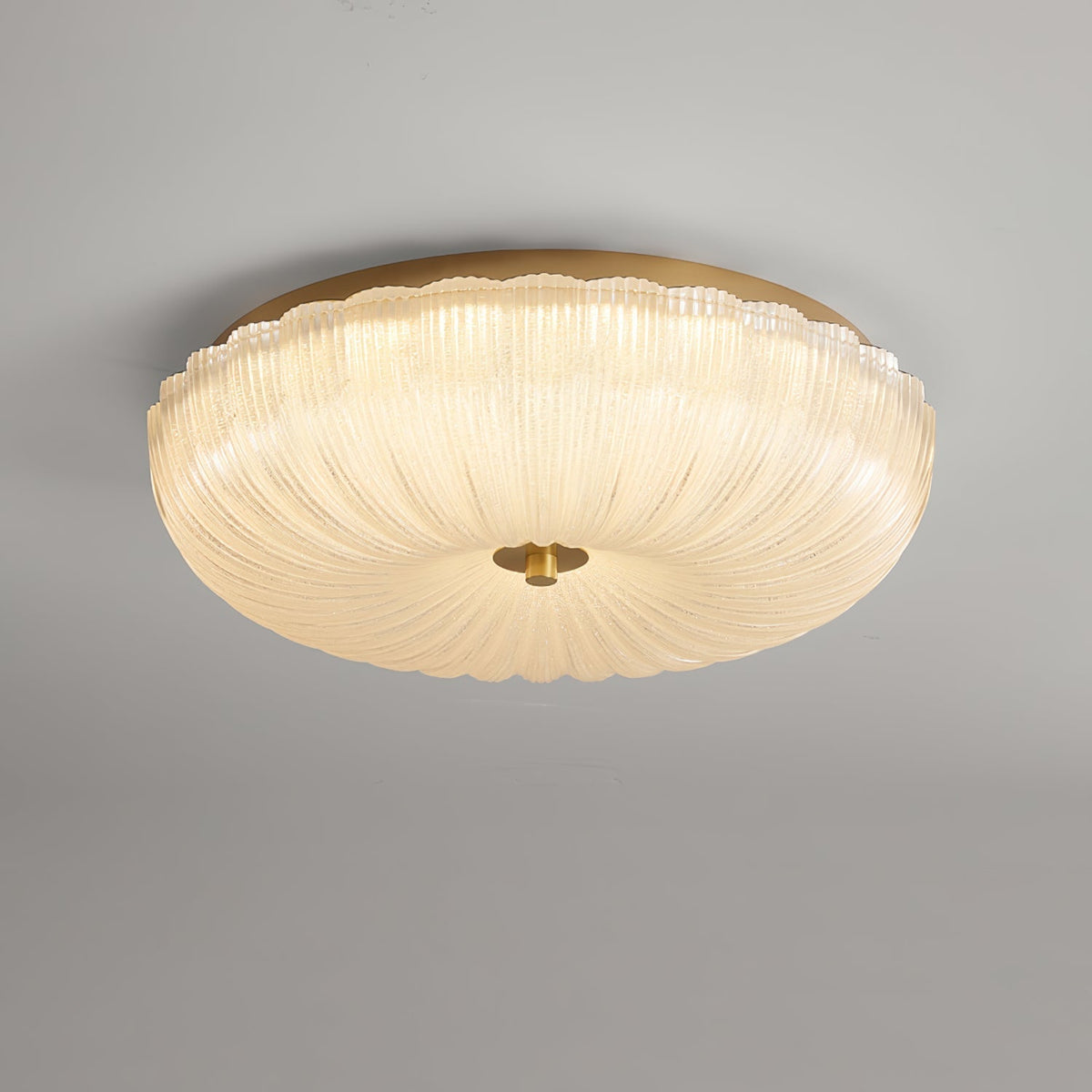Tahoe Ripple Glass Flush Mount Ceiling Light