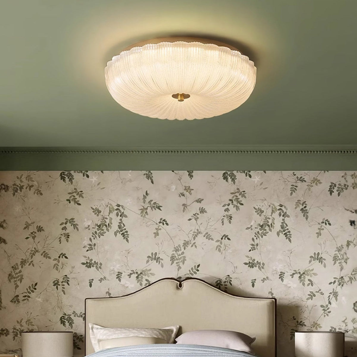 Tahoe Ripple Glass Flush Mount Ceiling Light