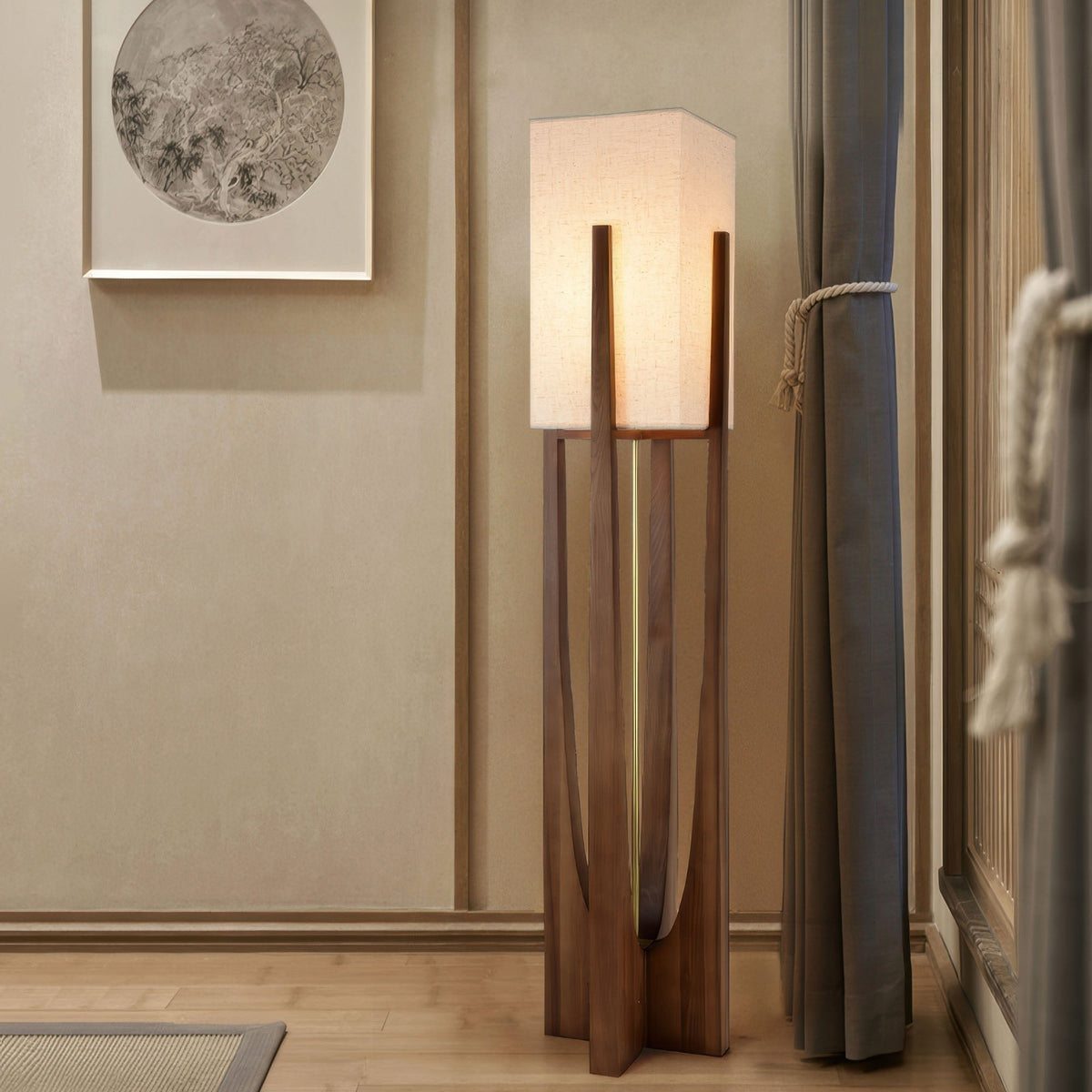 Hakone Wabi-Sabi Fabric Floor Lamp