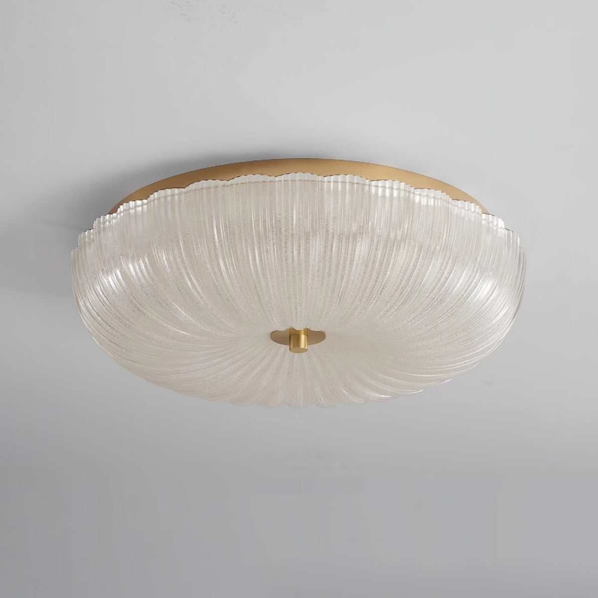 Tahoe Ripple Glass Flush Mount Ceiling Light