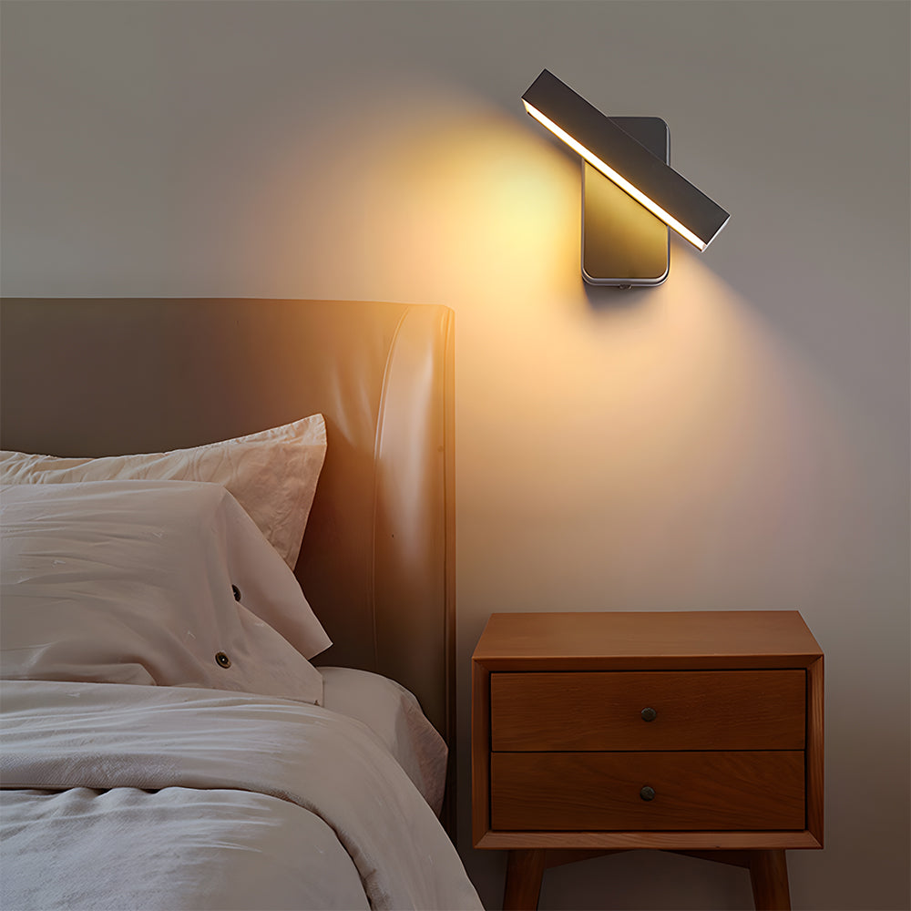 Halven | IP65 Hardwired Outdoor Wall Light in Aluminium with Warm White LED, Wall Switch or Motion Sensor
