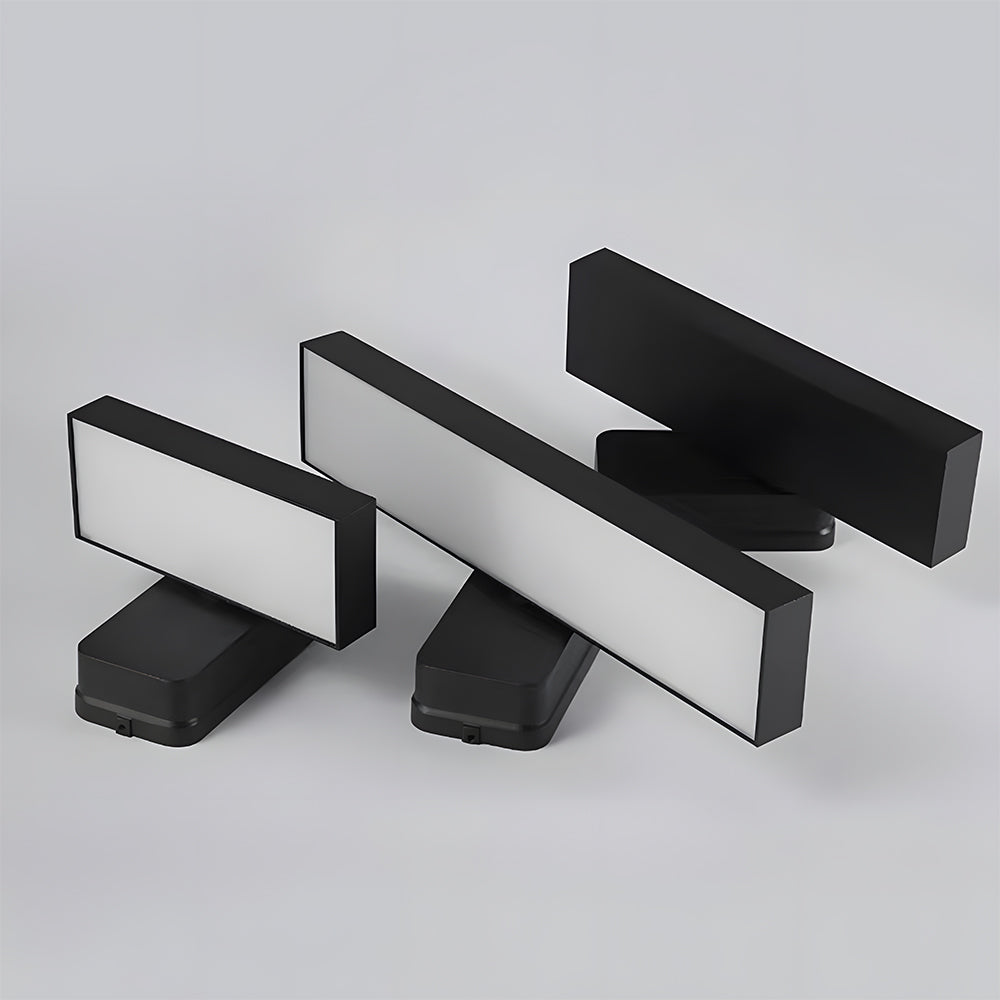 Halven | IP65 Hardwired Outdoor Wall Light in Aluminium with Warm White LED, Wall Switch or Motion Sensor