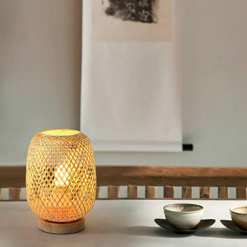 Kyoto Natural Rattan Table Lamp – view 2