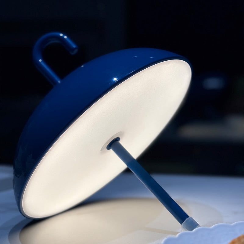 Cordless Umbrella Lamp — Hanging Rechargeable LED Table Light, Dimmable
