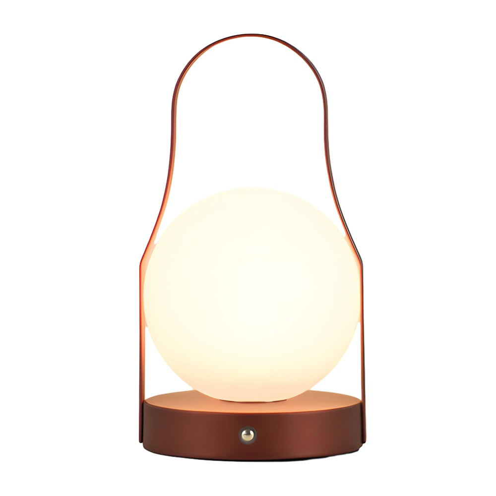 Cordless Lantern Lamp — Brushed Brass Rechargeable Table Lamp, 3 Colors