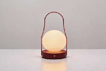 Cordless Lantern Lamp — Brushed Brass Rechargeable Table Lamp, 3 Colors