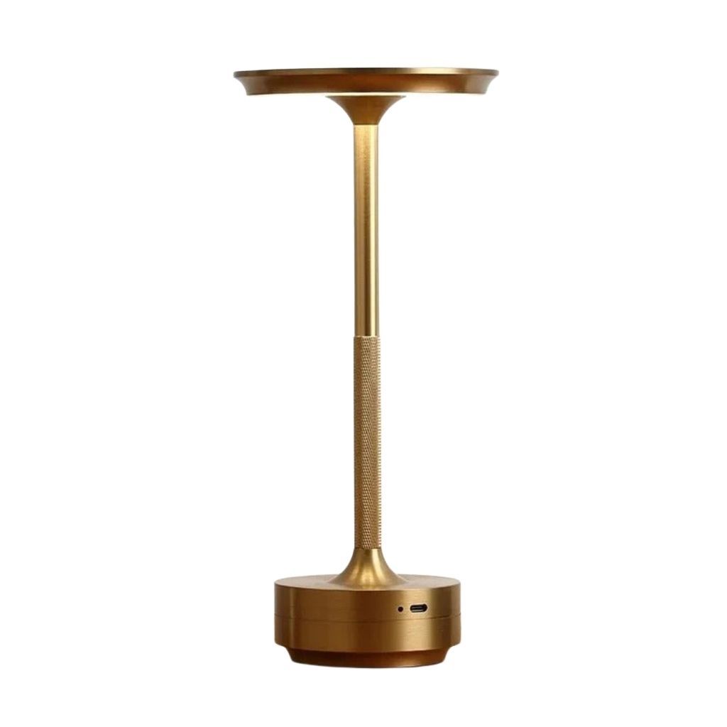 Cordless Touch Table Lamp — Rechargeable Aluminum LED, 3 Light Colors