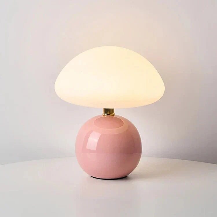 Modern Glass Mushroom Table Lamp