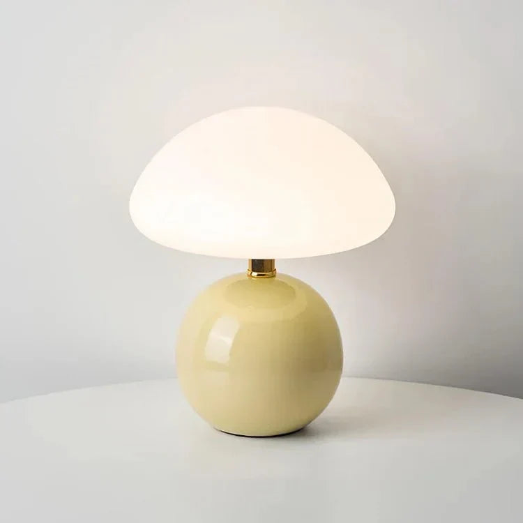 Modern Glass Mushroom Table Lamp