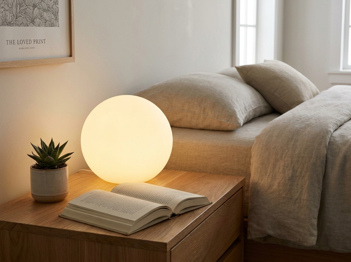 Cordless LED Moon Lamp — Rechargeable 16-Color Table Lamp with Remote