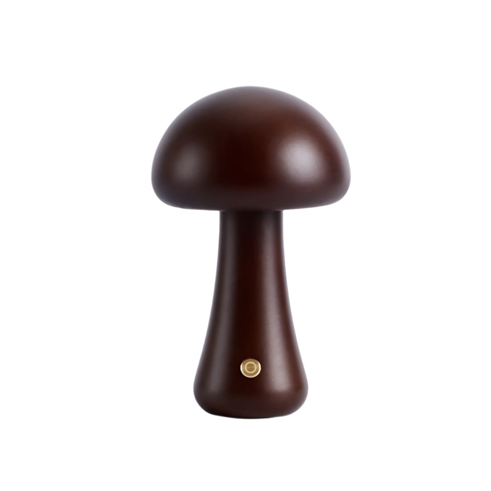 Juniper Wooden Mushroom Table Lamp