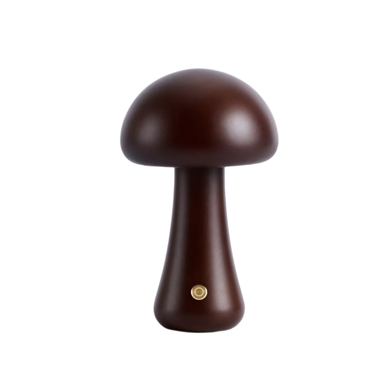 Juniper Wooden Mushroom Table Lamp