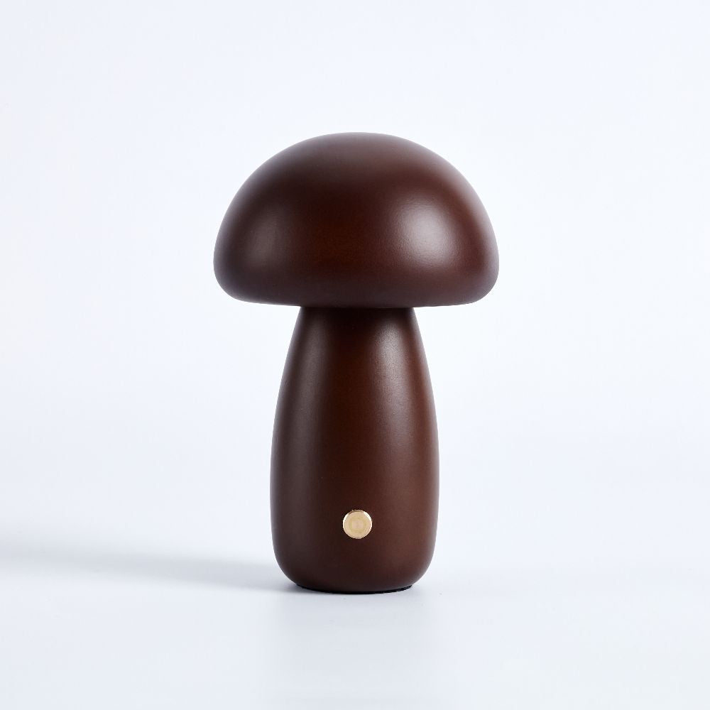 Juniper Wooden Mushroom Table Lamp